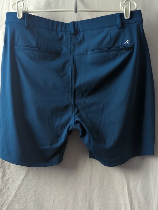 REDVANLY Varick Pull-On Men's Golf Shorts Admiral (Dark Teal Blue)XL 7.5" Inseam - Picture 1 of 7